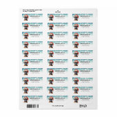 Boxer Dog Return Address Labels (Full Sheet)