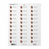 Boxer Dog Return Address Labels (Full Sheet)