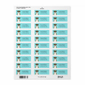 Boxer Dog Return Address Labels (Full Sheet)
