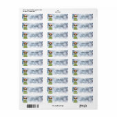 Boxer Dog Return Address Labels (Full Sheet)