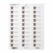 Boxer Dog Return Address Labels (Full Sheet)
