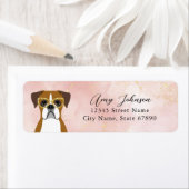 Boxer Dog Return Address Labels (Insitu)