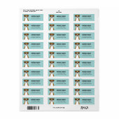 Boxer Dog Return Address Labels (Full Sheet)