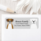 Boxer Dog Return Address Labels (Insitu)