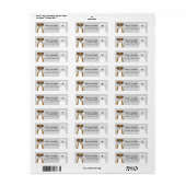 Boxer Dog Return Address Labels (Full Sheet)