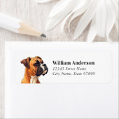 Boxer Dog Return Address Labels (Insitu)