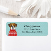Boxer Dog Return Address Labels (Insitu)