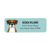 Boxer Dog Return Address Labels (Voorkant)