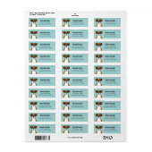 Boxer Dog Return Address Labels (Full Sheet)
