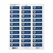 Boxer Dog Return Address Labels (Full Sheet)