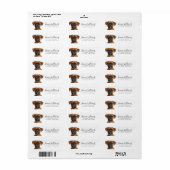 Boxer Dog Return Address Labels (Full Sheet)
