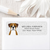 Boxer Dog Return Address Labels (Insitu)