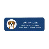Boxer Dog Return Address Labels (Voorkant)