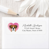 Boxer Dog Return Address Labels (Insitu)