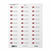 Boxer Dog Return Address Labels (Full Sheet)
