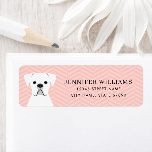 Boxer Dog Return Address Labels (Insitu)