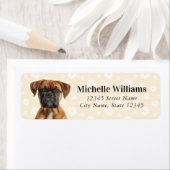 Boxer Dog Return Address Labels (Insitu)