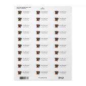 Boxer Dog Return Address Labels (Full Sheet)