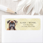 Boxer Dog Return Address Labels (Insitu)