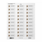 Boxer Dog Return Address Labels (Full Sheet)