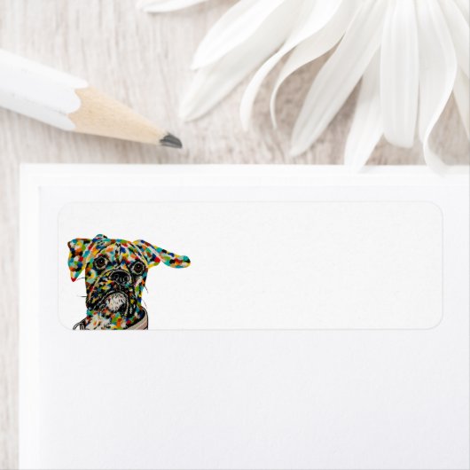Boxer Dog Return Label (Insitu)