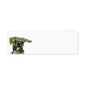 Boxer Dog Return Label (Voorkant)