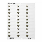 Boxer Dog Return Label (Full Sheet)