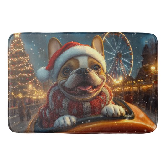 Boxer Dog Roller Onderzetter Kerst Badmat (Voorkant)