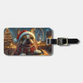 Boxer Dog Roller Onderzetter Kerst Bagagelabel (Voorkant horizontaal)