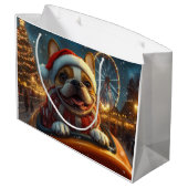 Boxer Dog Roller Onderzetter Kerst Groot Cadeauzakje (Achterkant Gekanteld)