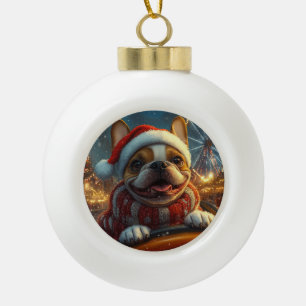 Boxer Dog Roller Onderzetter Kerst Keramische Bal Ornament