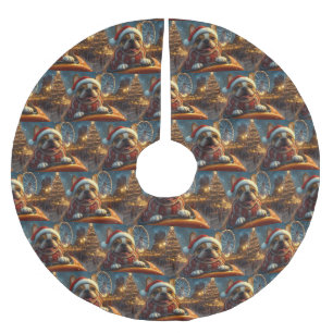 Boxer Dog Roller Onderzetter Kerst Kerstboom Rok