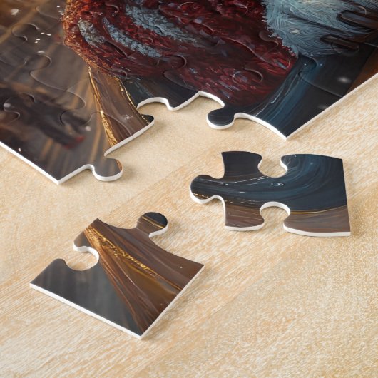 Boxer Dog Roller Onderzetter Kerst Legpuzzel (Zijkant)