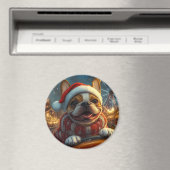 Boxer Dog Roller Onderzetter Kerst Magneet (Insitu (Vaatwasser))