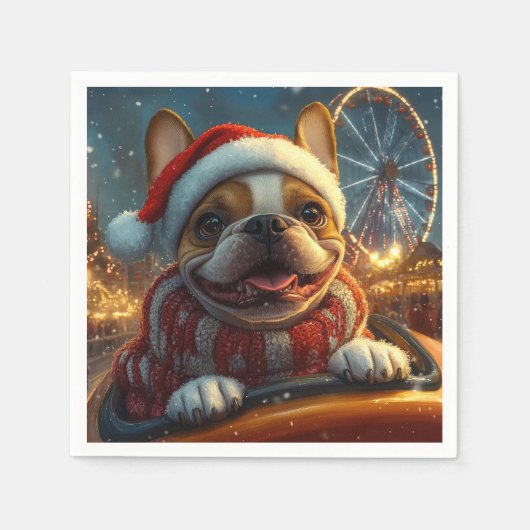 Boxer Dog Roller Onderzetter Kerst Servet (Voorkant)