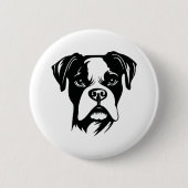 Boxer Dog Ronde Button 5,7 Cm (Voorkant)