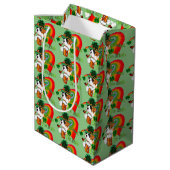 Boxer Dog Saint Patricks Day Medium Cadeauzakje (Achterkant Gekanteld)