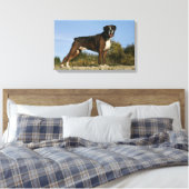 Boxer Dog Show Stance Canvas Afdruk (Insitu (Slaapkamer))