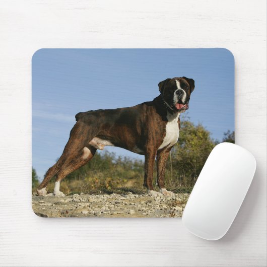 Boxer Dog Show Stance Muismat (Met muis)