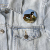 Boxer Dog Show Stance Ronde Button 5,7 Cm (In situ)