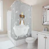 Boxer Dog Shower Curtain Douchegordijn (In situ)