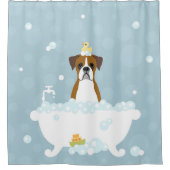 Boxer Dog Shower Curtain Douchegordijn (Voorkant)