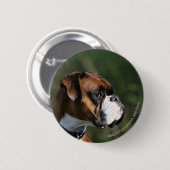 Boxer Dog Side Profile Ronde Button 5,7 Cm (Voorkant /achterkant)