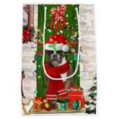 Boxer Dog-Sierkussen voor kerstmis Medium Cadeauzakje (Achterkant)