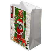 Boxer Dog-Sierkussen voor kerstmis Medium Cadeauzakje (Achterkant Gekanteld)