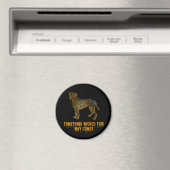 Boxer Dog Silhouette Fun Halloween Magnet (Insitu (Vaatwasser))