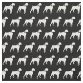 Boxer Dog Silhouette Pet Stof (Swatch)