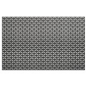 Boxer Dog Silhouettes Black en White Patterned Stof (Yard (91,4 cm))