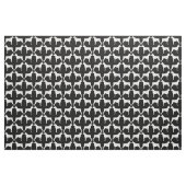 Boxer Dog Silhouettes Black en White Patterned Stof (Fat Quarter)