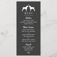 Boxer Dog Silhouettes Weddenrenmenu